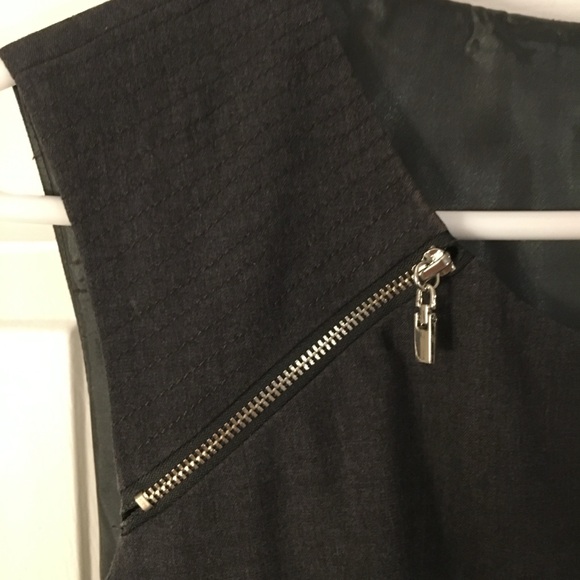 VINTAGE- Sandra Darren Gray Sheath Dress - Picture 6 of 7